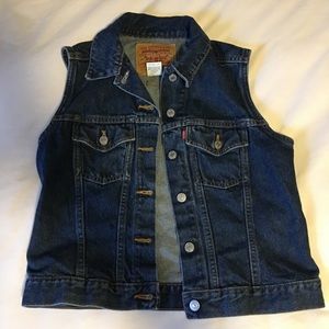 Levi’s Dark Wash Denim Vest